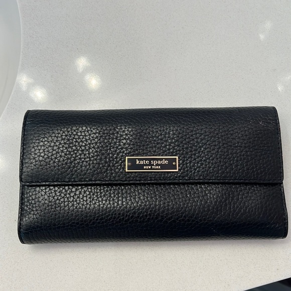 kate spade Handbags - Kate Spade long wallet. Black.